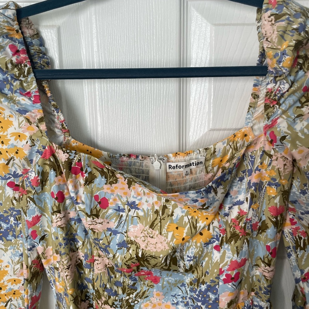 Floral midi dress from Reformation